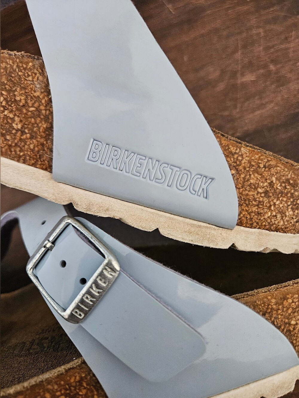 BIRKENSTOCK Gizeh Thong Sandals Dove Blue Color Size 37. - Picture 5 of 13